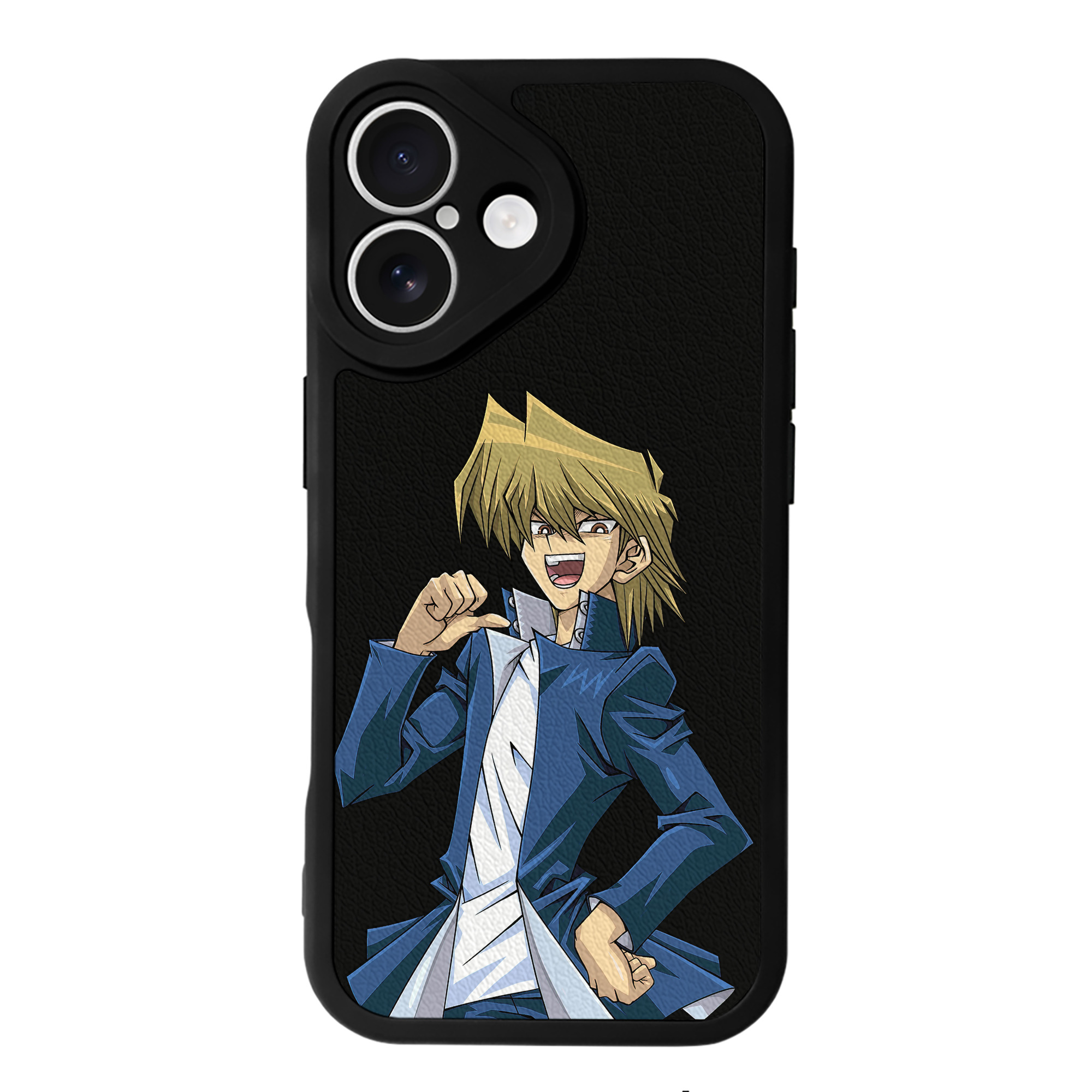 （画像用） 遊☆戯☆王 Yu-Gi-Oh! 【iPhone 16シリーズ対応】シリコンスマホケース（レザー調） 材質：シリコン